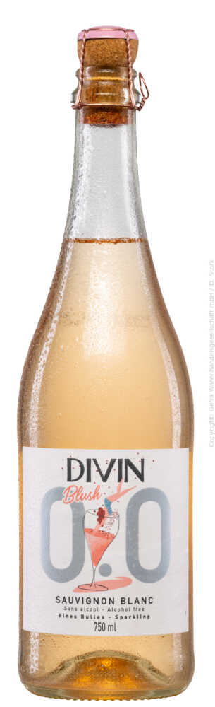 Divin NoLow Sparkling Sauvignon Blanc Blush Rosé 0.0% NV  0.75 L Flasche