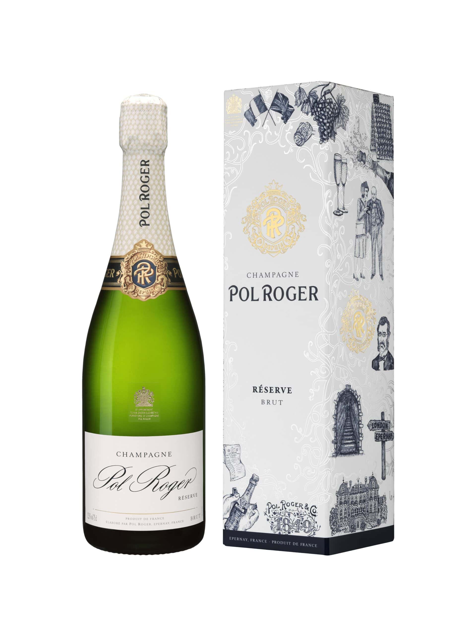Champagne Pol Roger Brut Reserve Étuis-1849 NV  0.75 L Flasche