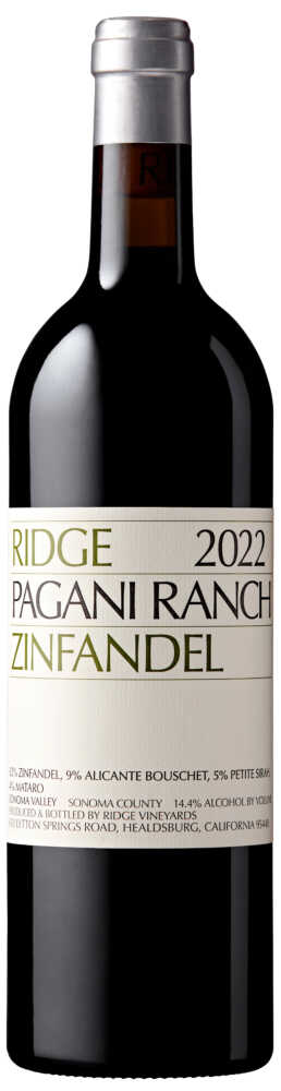 Ridge Pagani Ranch Zinfandel 2022  0.75 L Flasche