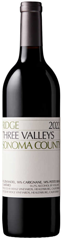 Ridge Three Valleys Red 2023  0.75 L Flasche